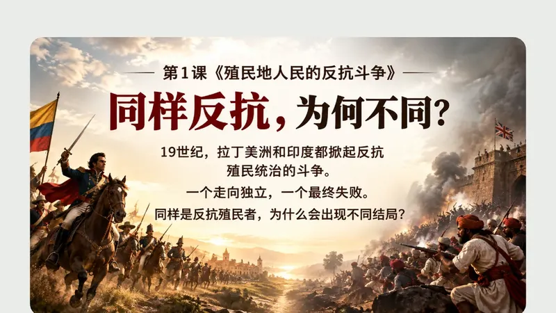九年级下册第一课《殖民地人民的反抗斗争》商品图预览