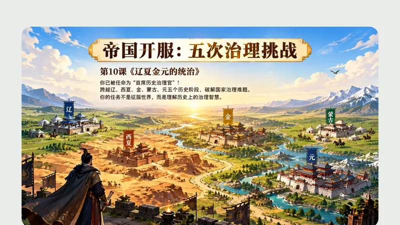 高一上册第十课《辽夏金元的统治》商品图预览