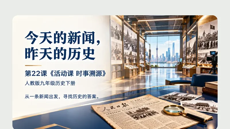 九年级下册第二十二课《活动课 时事溯源》商品图预览