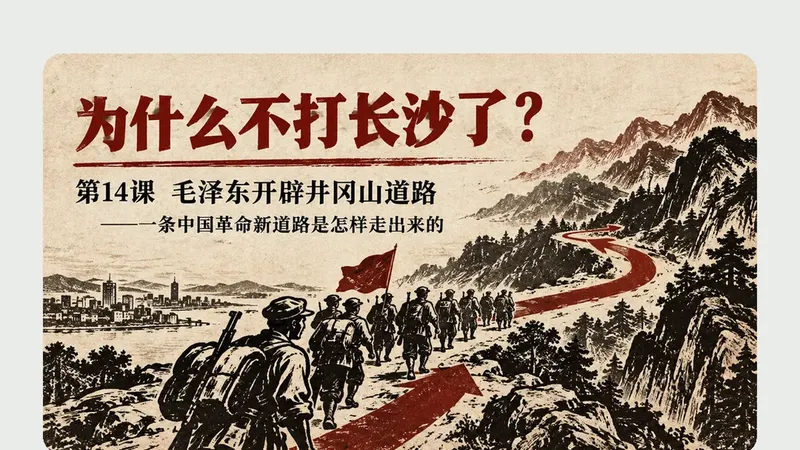 八年级上册第十四课《毛泽东开辟井冈山道路》商品图预览