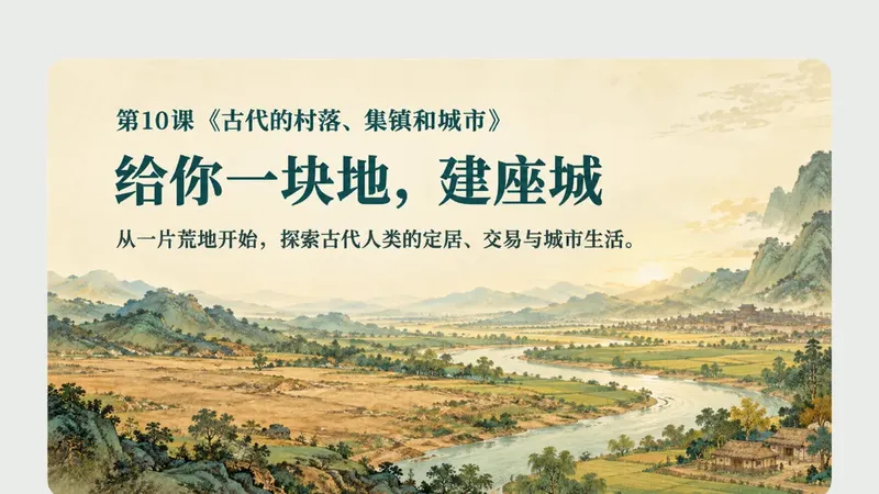 高二必修二第十课《古代的村落、集镇和城市》商品图预览