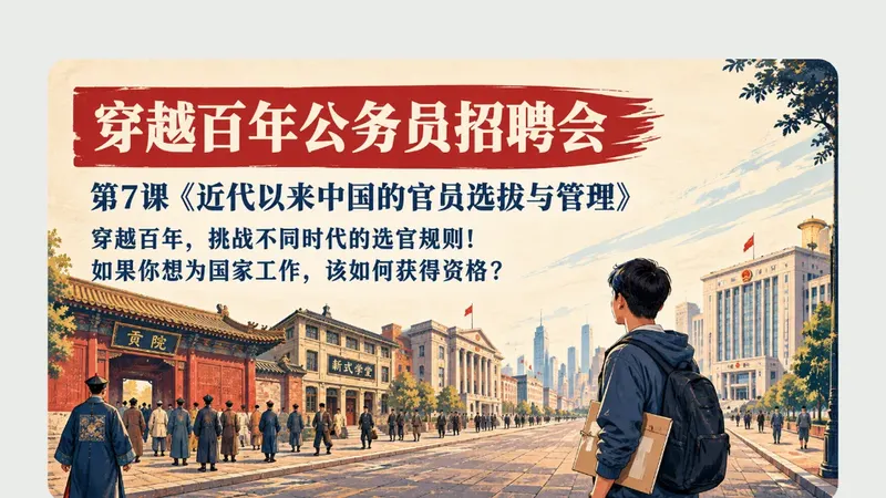 高二必修一第七课《近代以来中国的官员选拔与管理》商品图预览