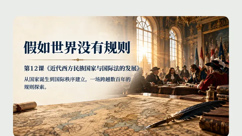 高二必修一第十二课《近代西方民族国家与国际法的发展》商品图预览