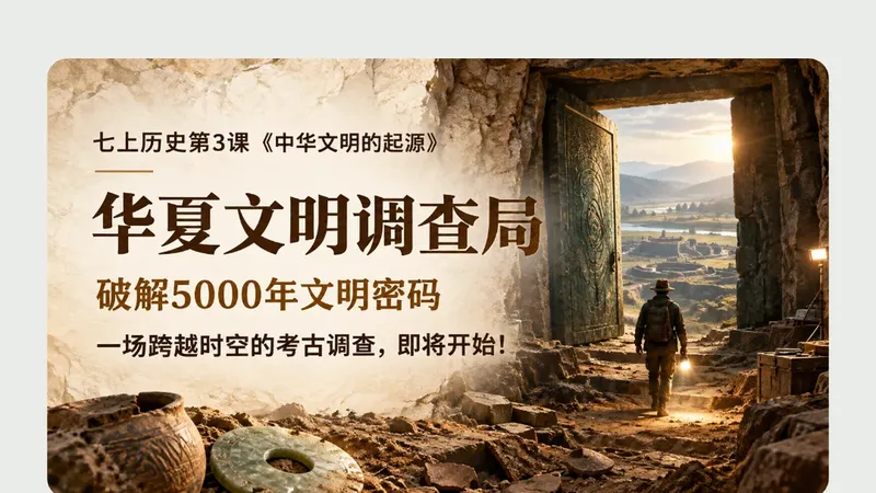 七年级上册第三课《中华文明的起源》商品图预览