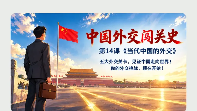 高二必修一第十四课《当代中国的外交》商品图预览