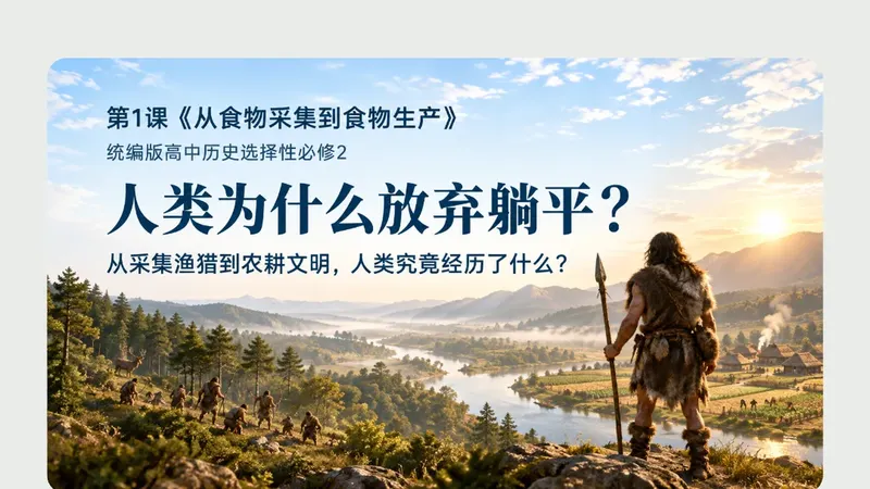 高二必修二第一课《从食物采集到食物生产》商品图预览