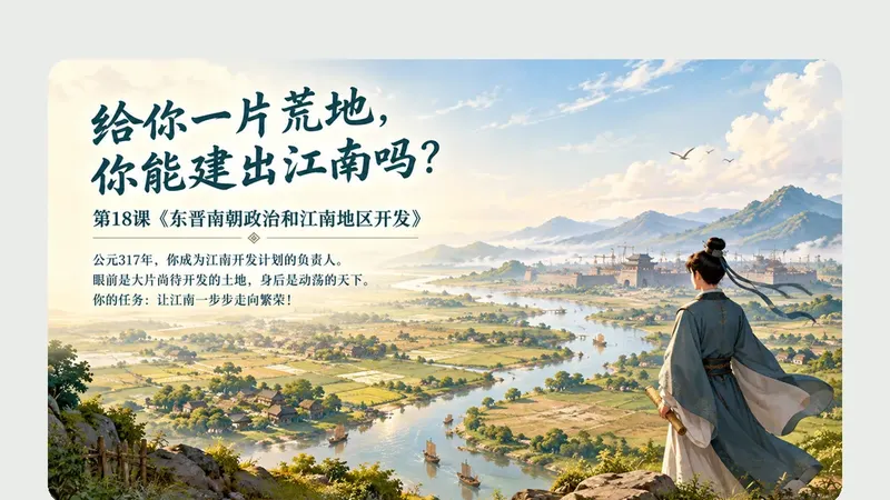 七年级上册第十八课《东晋南朝政治和江南地区开发》商品图预览
