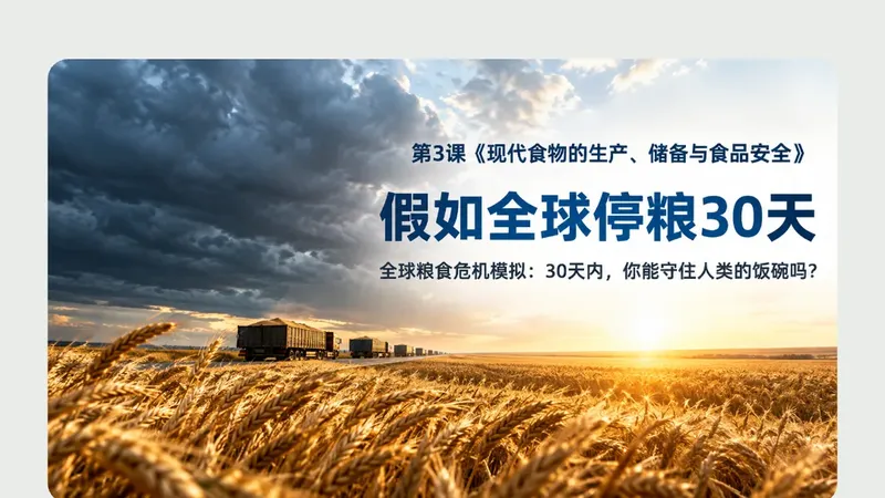 高二必修二第三课《现代食物的生产、储备与食品安全》商品图预览