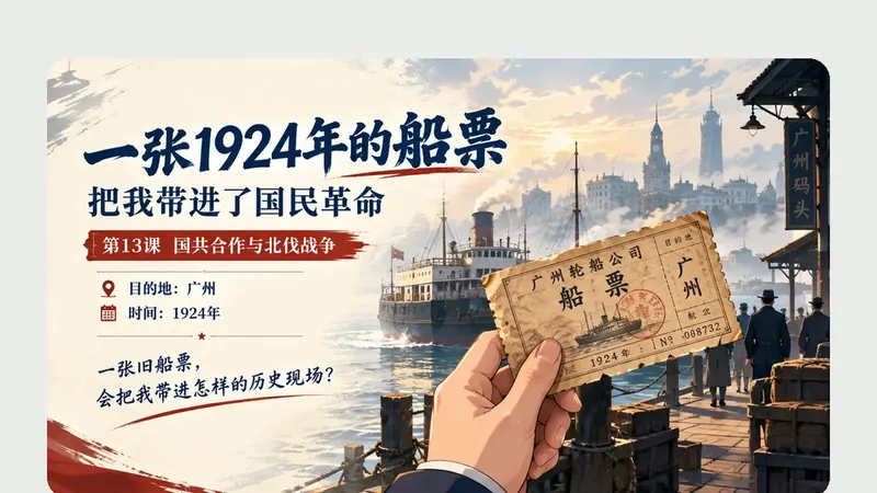 八年级上册第十三课《国共合作和北伐战争》商品图预览